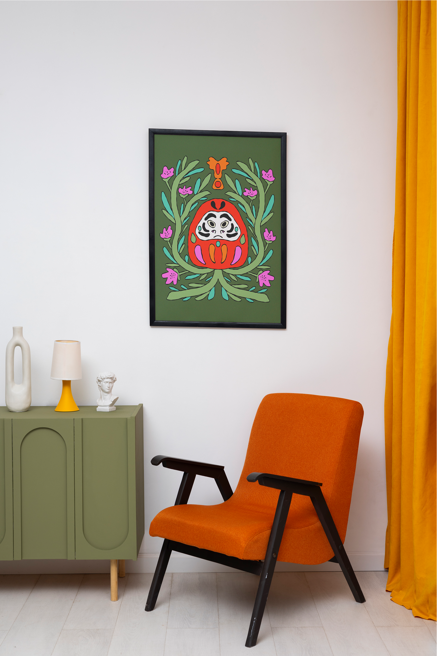 The Daruma Doll Print