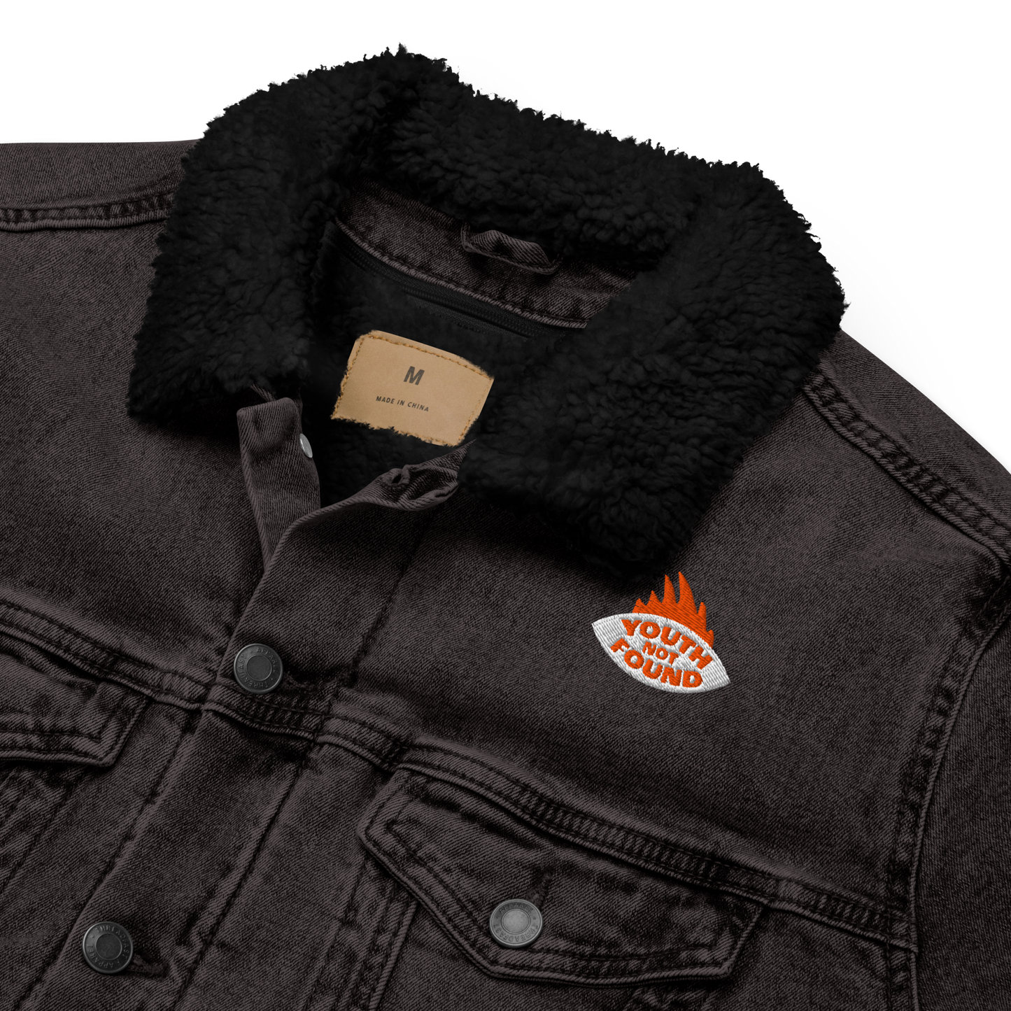 Survival Mode Unisex denim sherpa jacket