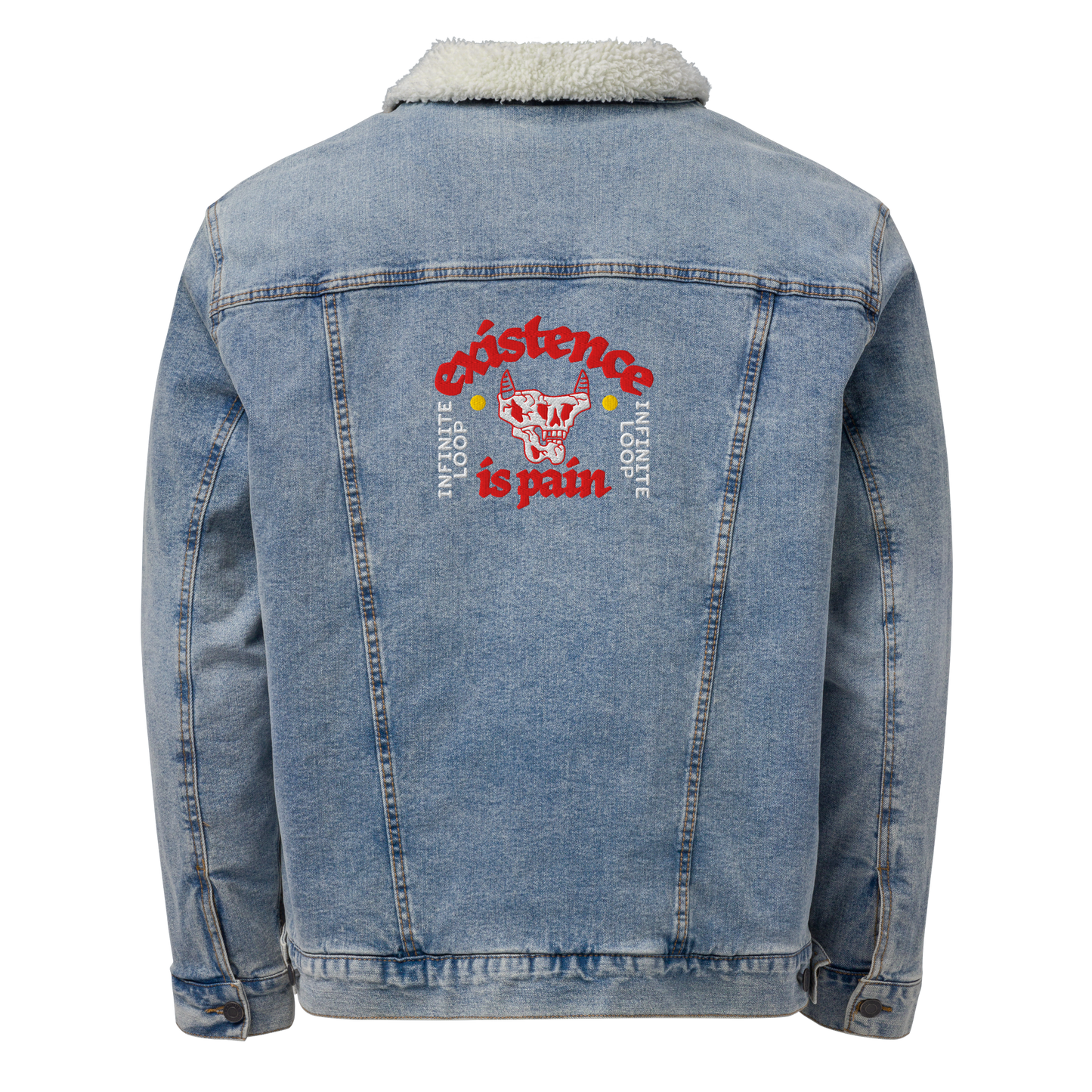 Unisex denim sherpa jacket