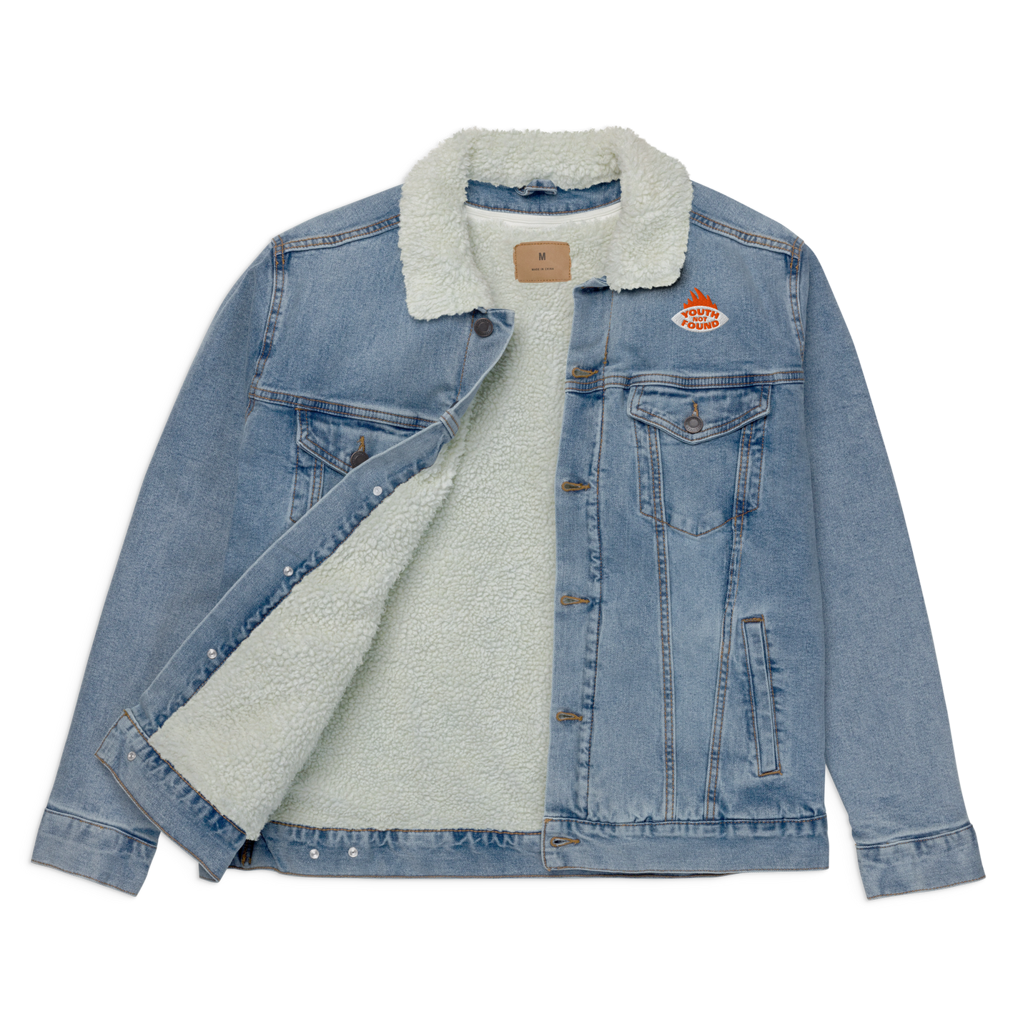 Unisex denim sherpa jacket