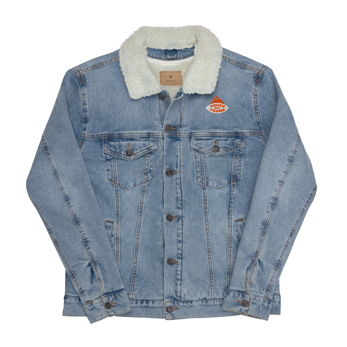 Unisex denim sherpa jacket