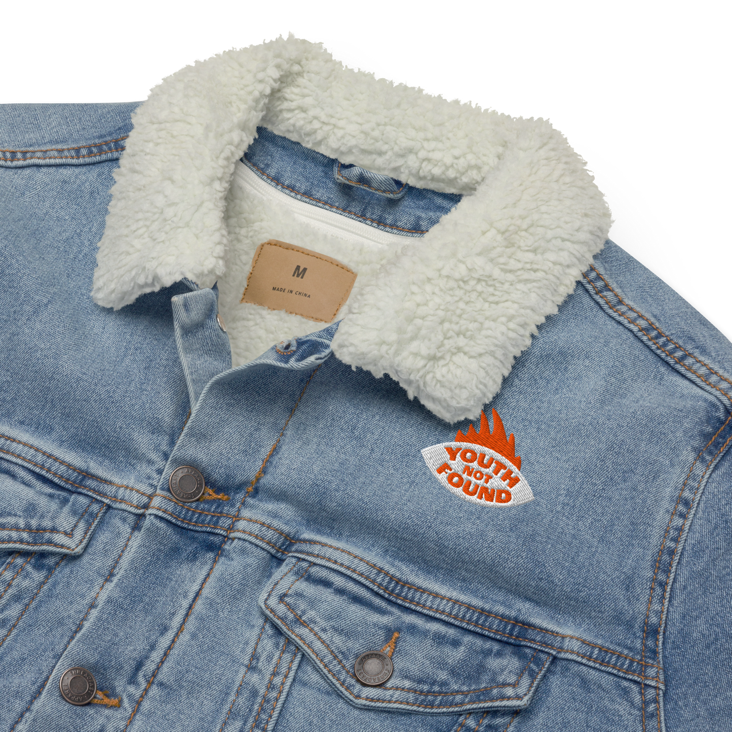 Unisex denim sherpa jacket
