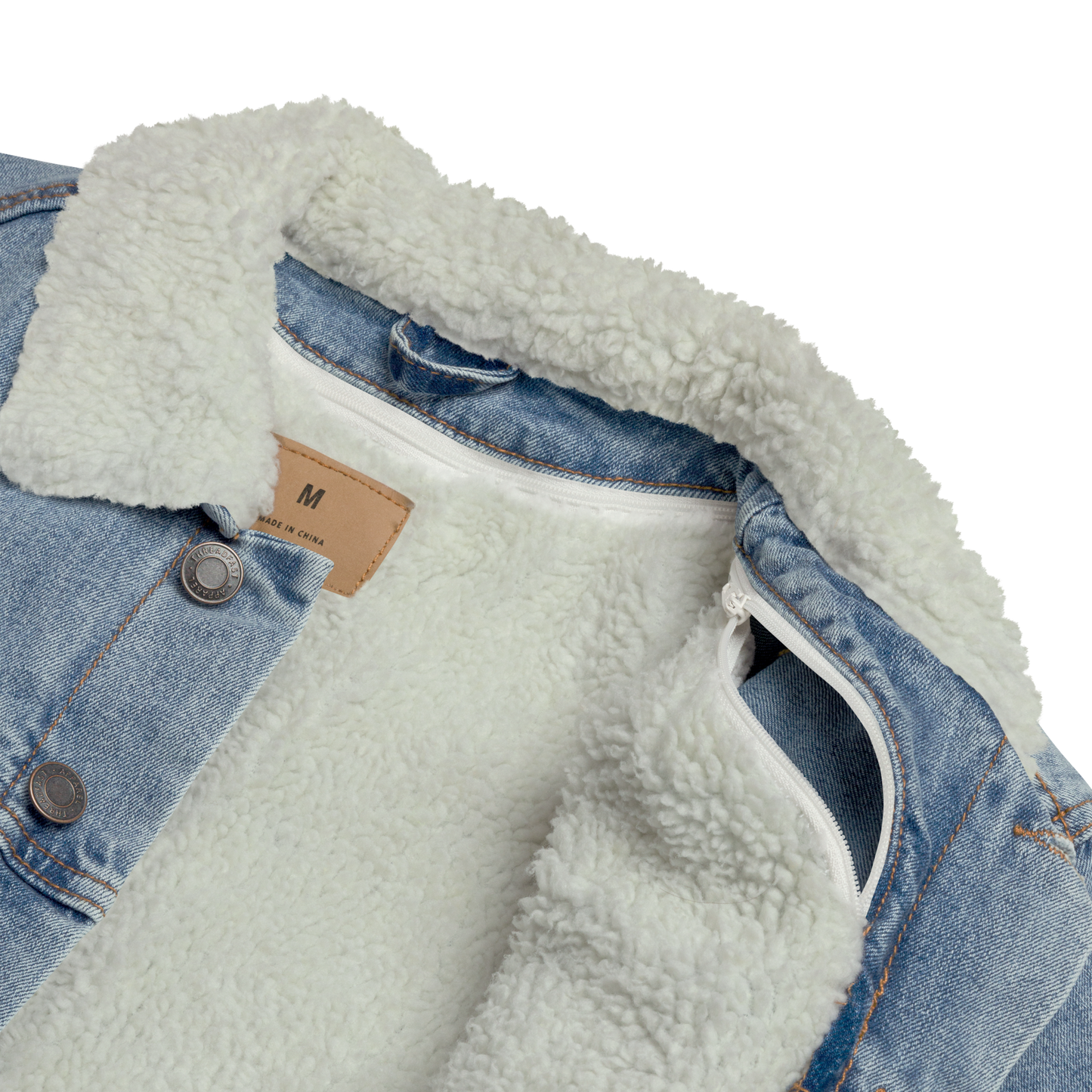 Unisex denim sherpa jacket